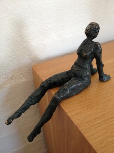 Else Oltmann Bronzefigur ca. 10 cm høj